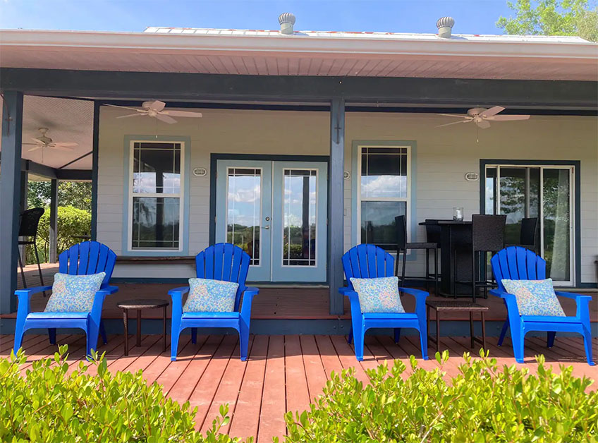 porch with reclining chairs